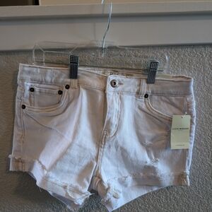 Lucky Brand Women's White Denim Shorts